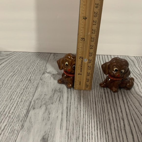 Vintage Red Clay Daschund? Hound? Puppies Fugurines - Picture 6 of 6